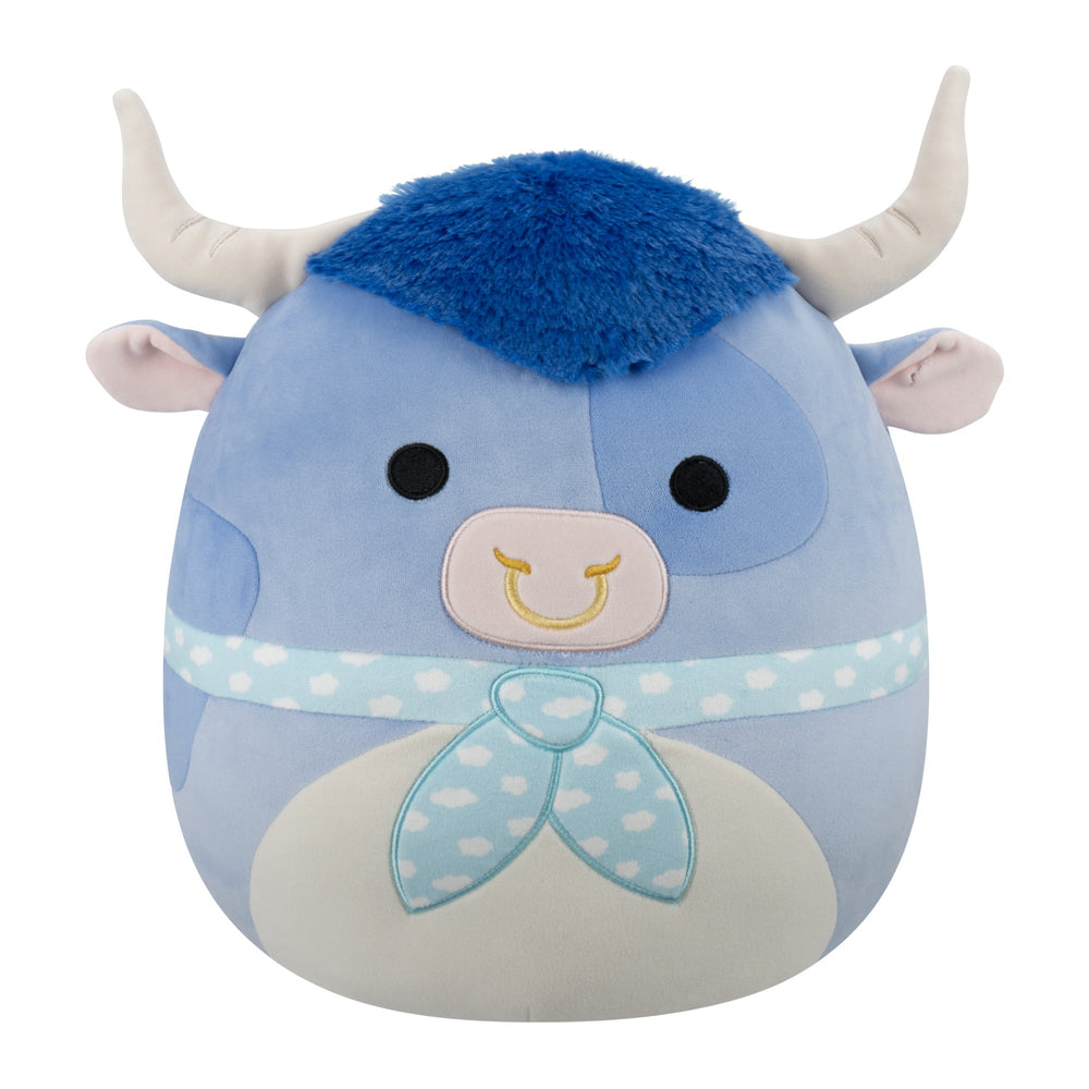 Squishmallows 12" Bermayeh the Blue Bull with Ascot | Jazwares / Squishmallows   Category|  Squad