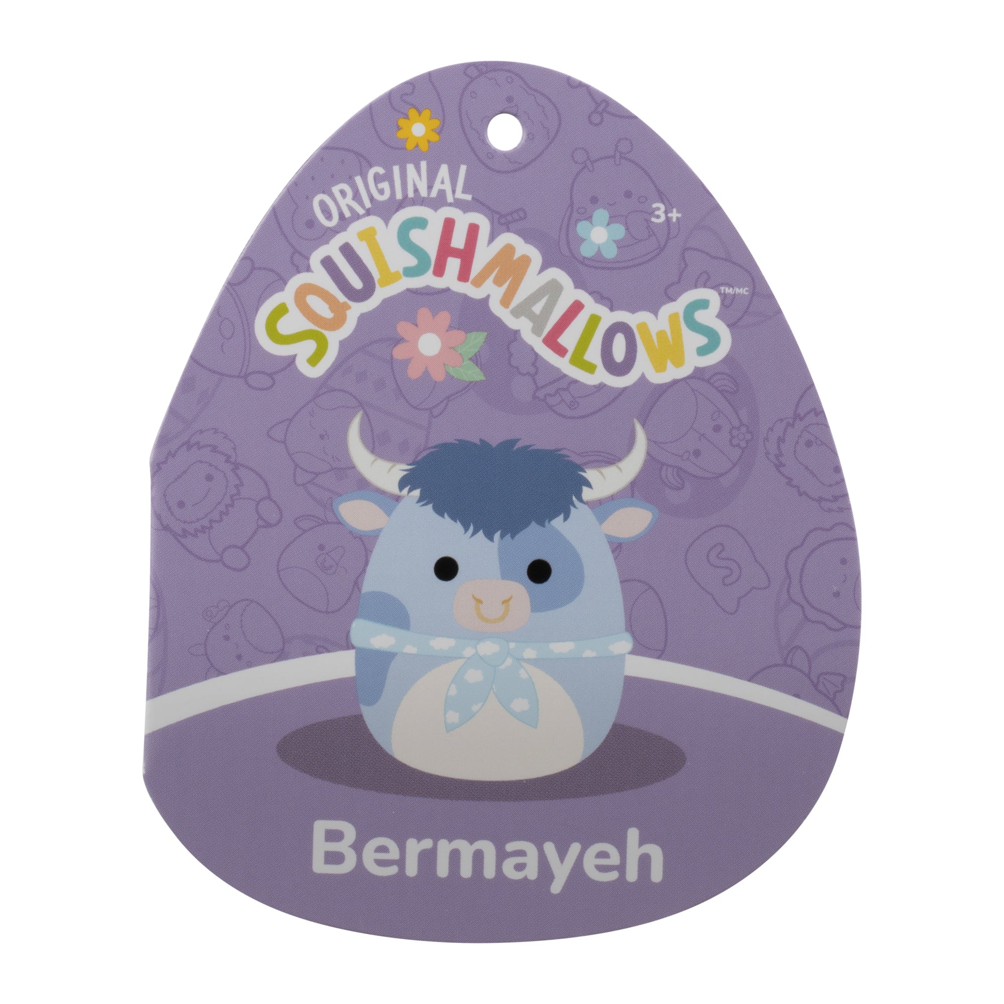 Squishmallows 12" Bermayeh the Blue Bull with Ascot | Jazwares / Squishmallows   Category|  Squad
