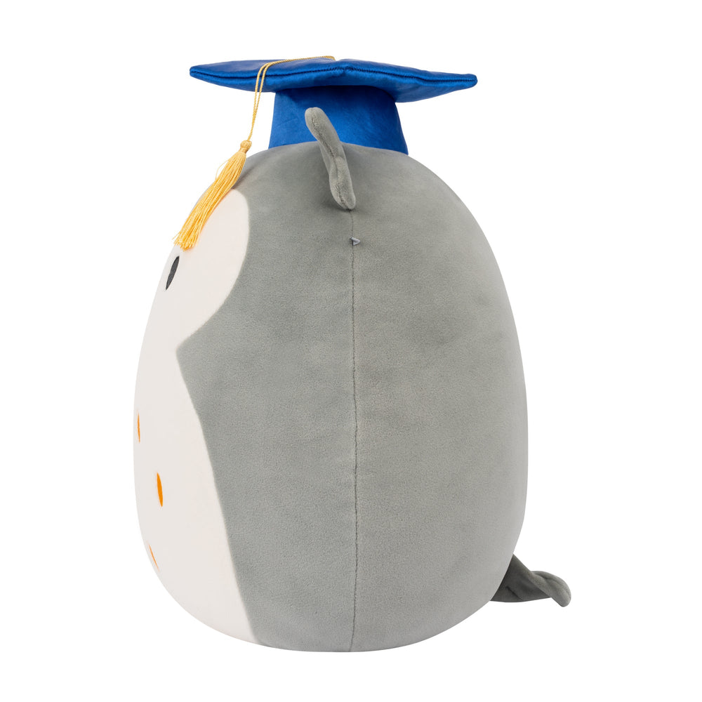 Squishmallows 12" Hoot the Grey Owl with Blue Graduation Cap | Jazwares / Squishmallows   Squad