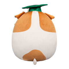 Squishmallows 12" Brenden the Jack Russell Terrier with Green Graduation | Jazwares / Squishmallows   Squad