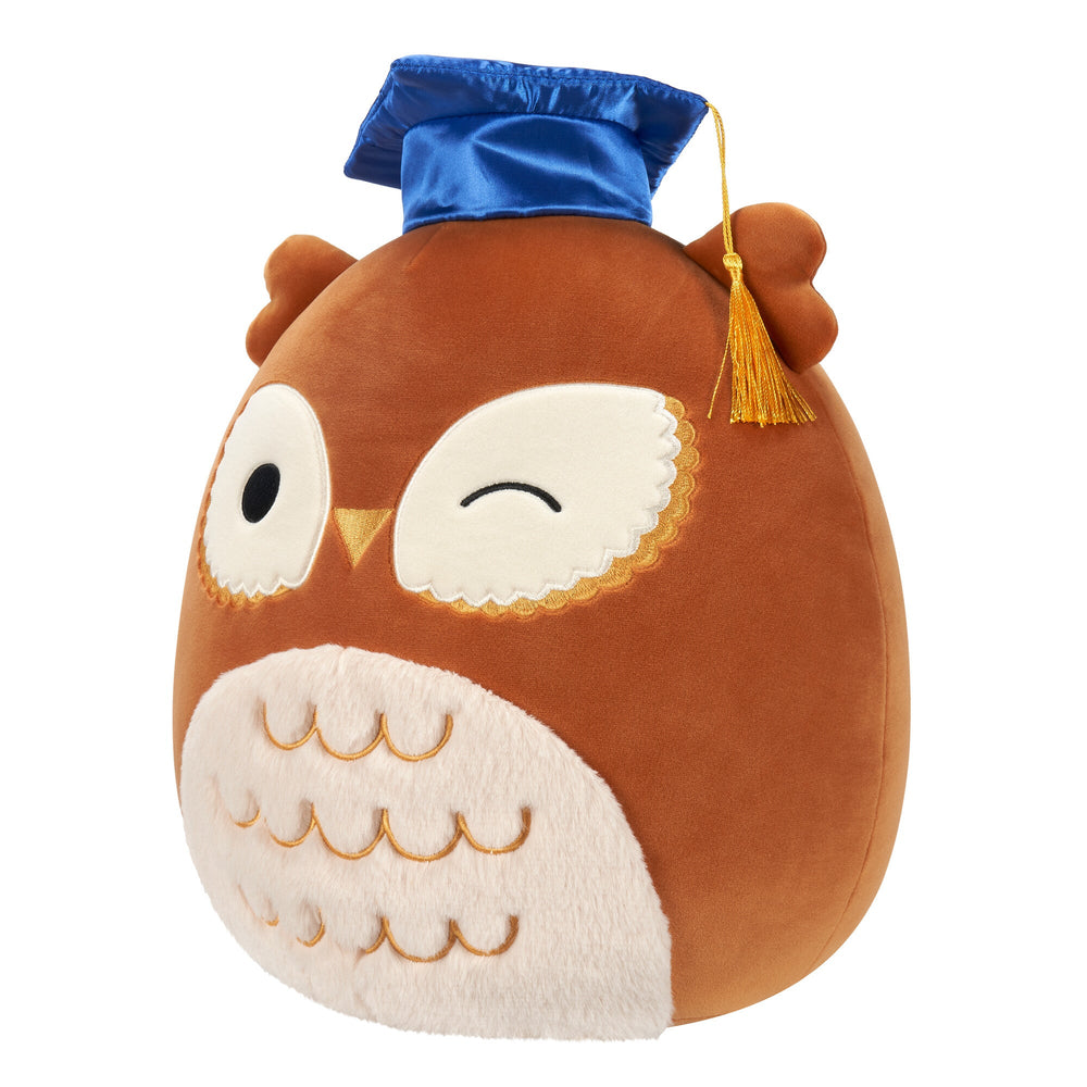 Squishmallows 12" Arella the Brown Owl in Graduation Cap | Jazwares / Squishmallows   Squad