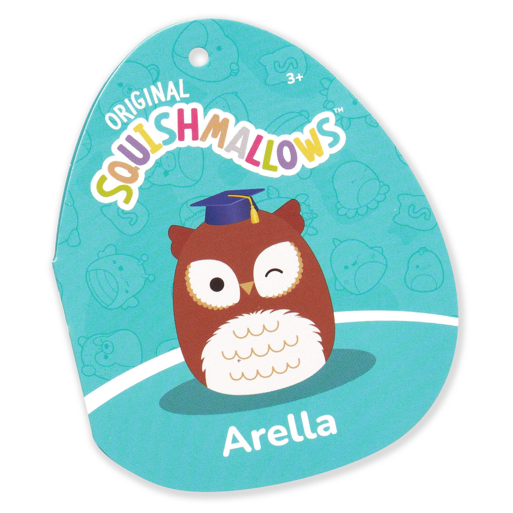 Squishmallows 12" Arella the Brown Owl in Graduation Cap | Jazwares / Squishmallows   Squad