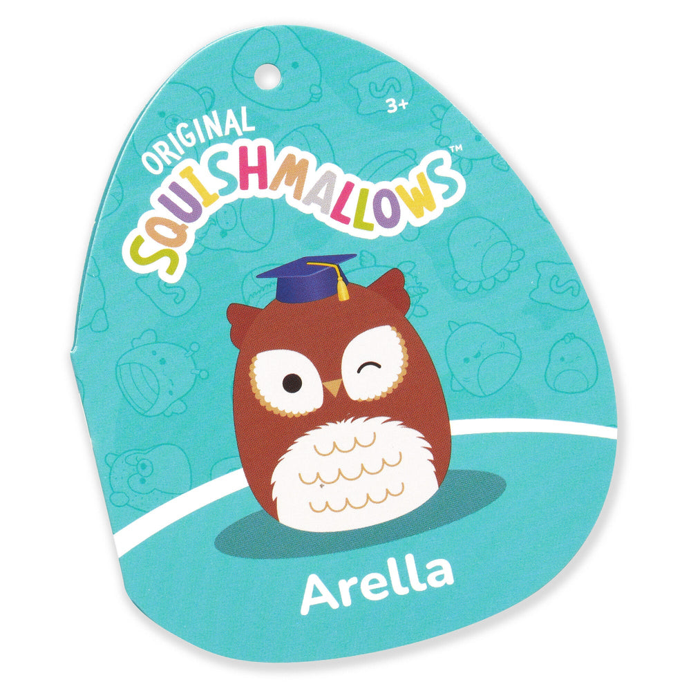 Squishmallows 12" Arella the Brown Owl in Graduation Cap | Jazwares / Squishmallows   Squad