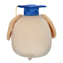 Squishmallows 8" Harris the Brown Spotted Dog in Graduation Cap | Jazwares / Squishmallows   Squad