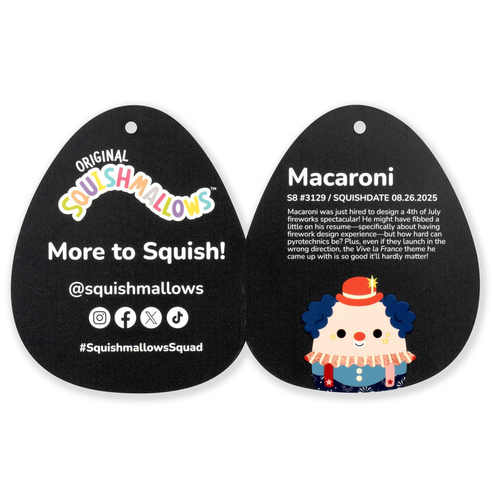 Squishmallows 8" Select Series Macaroni the Firework Clown | Jazwares / Squishmallows   Category