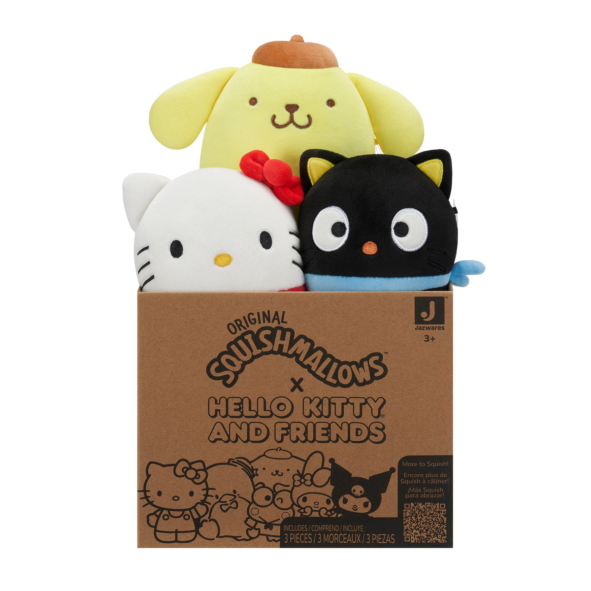 Hello Kitty and Friends 5" Squishmallows Mystery 3-Pack | Jazwares / Squishmallows   Category|  Brand