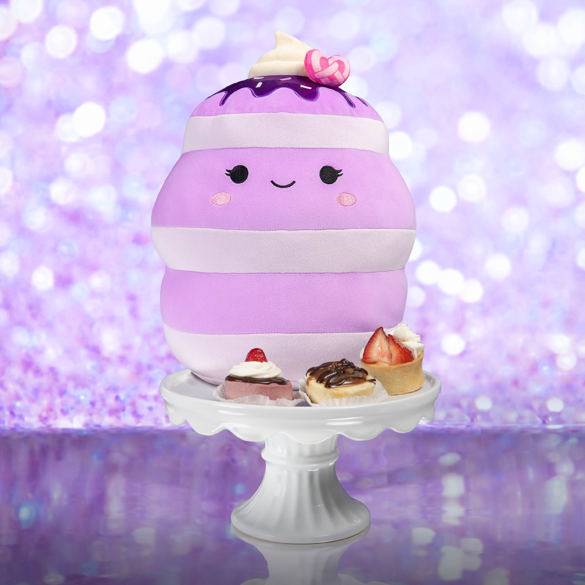 Squishmallows 12" Una the Ube Pancakes with Pink Pretzel | Jazwares / Squishmallows   Category