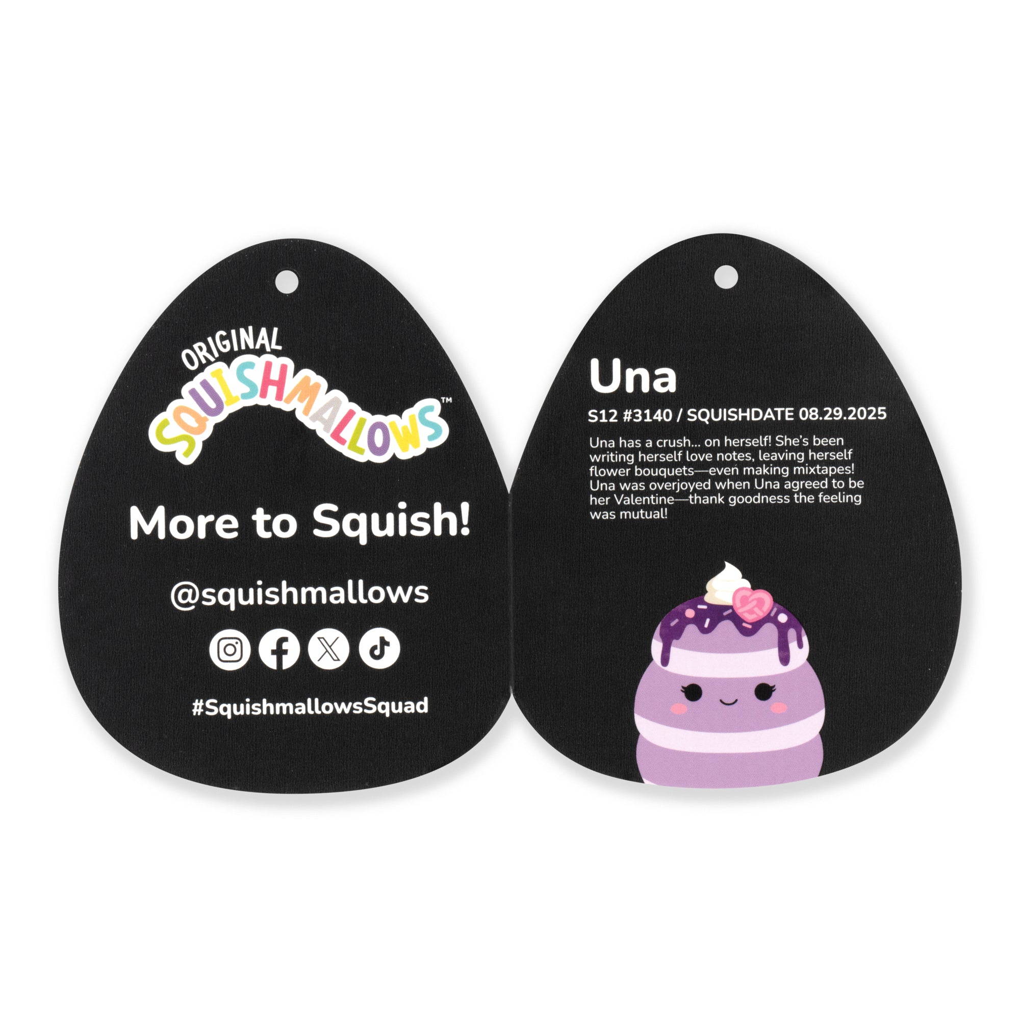Squishmallows 12" Una the Ube Pancakes with Pink Pretzel | Jazwares / Squishmallows   Category