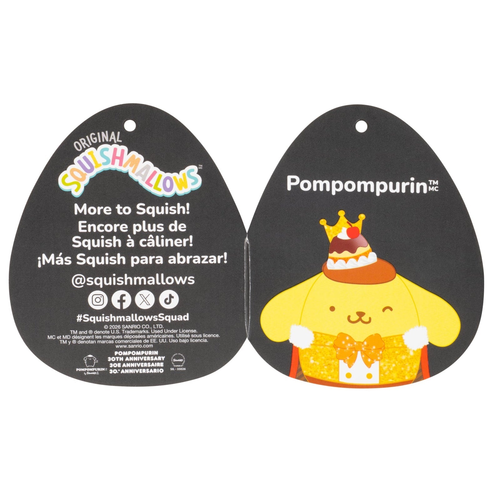 12" Pompompurin Anniversary Squishmallows | Jazwares / Squishmallows   Category|  Brand