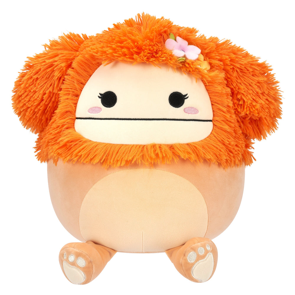 Squishmallows 12" Shasta the Peach Bigfoot with Tropical Flower | Jazwares / Squishmallows   Category|  Squad