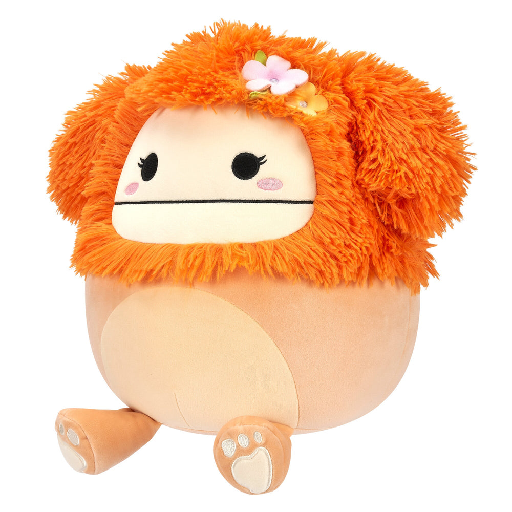 Squishmallows 12" Shasta the Peach Bigfoot with Tropical Flower | Jazwares / Squishmallows   Category|  Squad