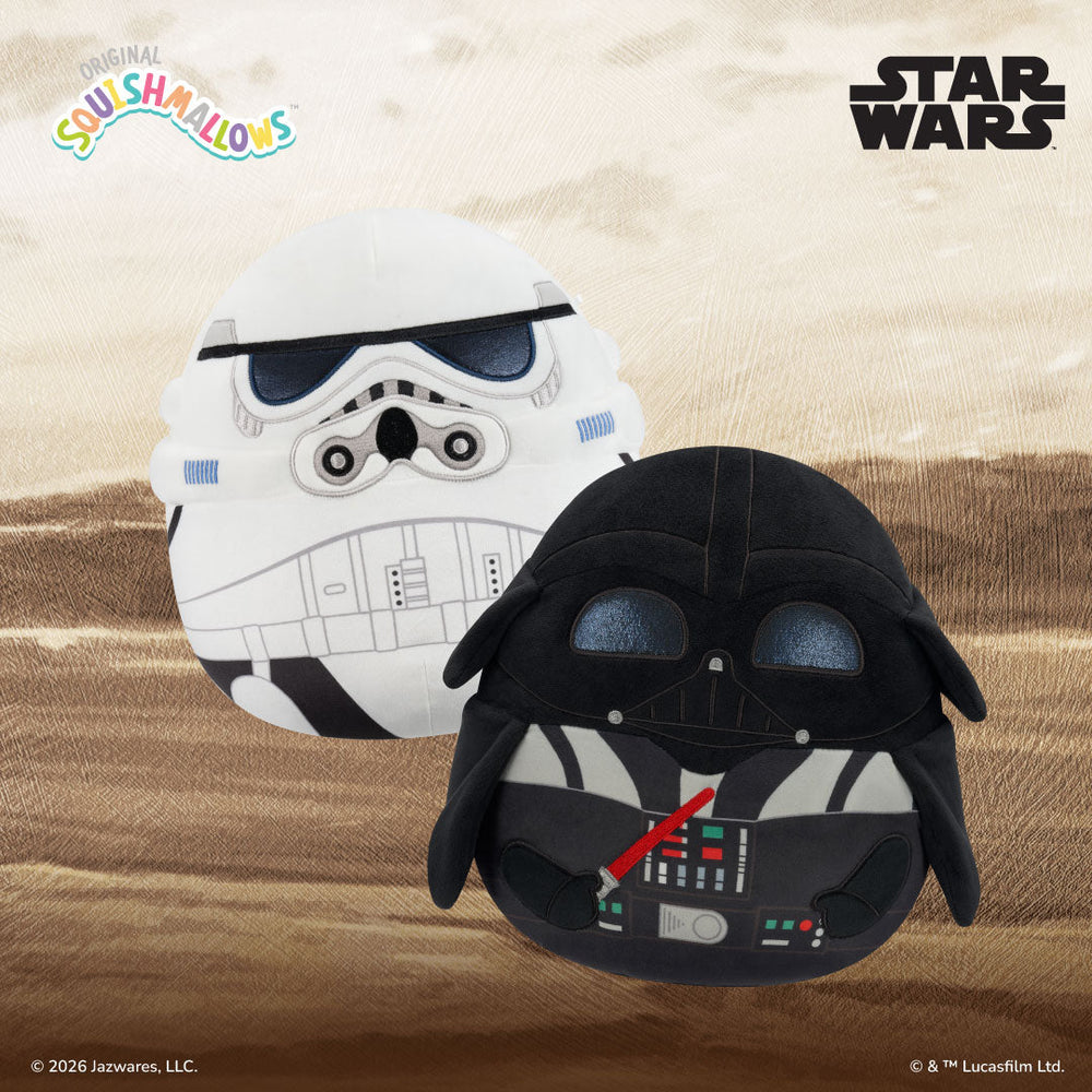 Squishmallows 12" Star Wars Darth Vader and Stormtrooper 2-Pack | Jazwares / Squishmallows   Category|  Brand