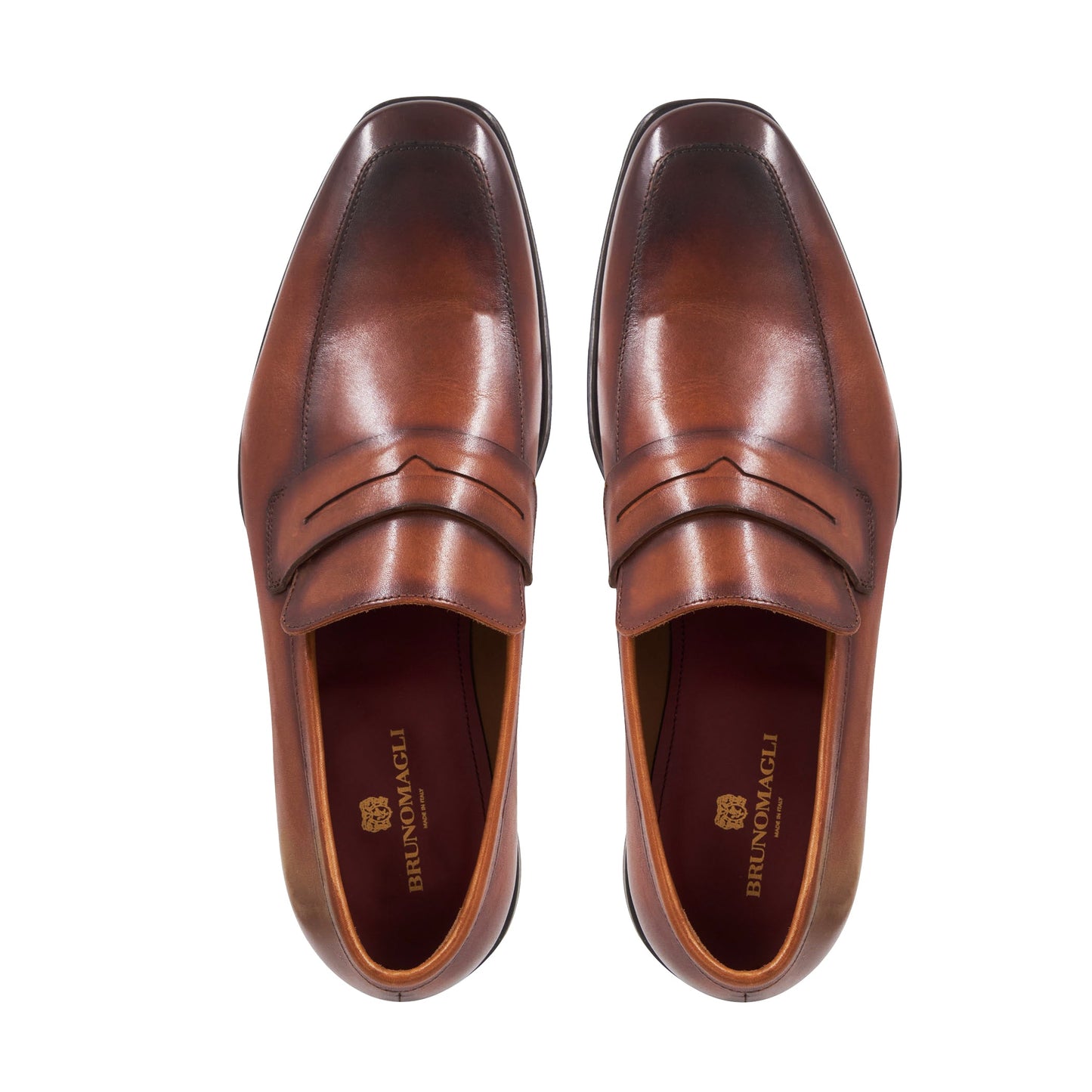 Bruno Magli Raging Penny Cognac Burnished