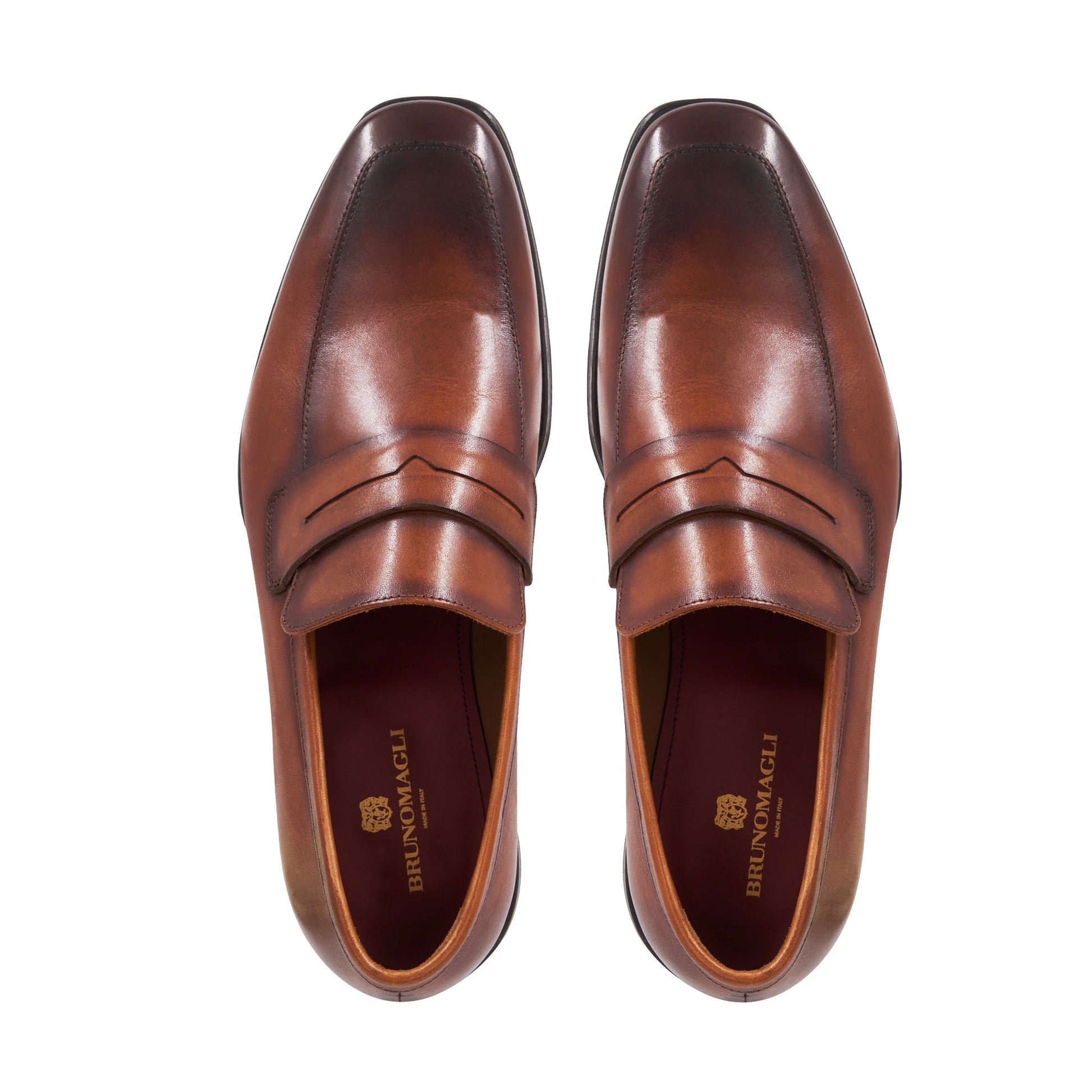 Bruno Magli Raging Penny Cognac Burnished