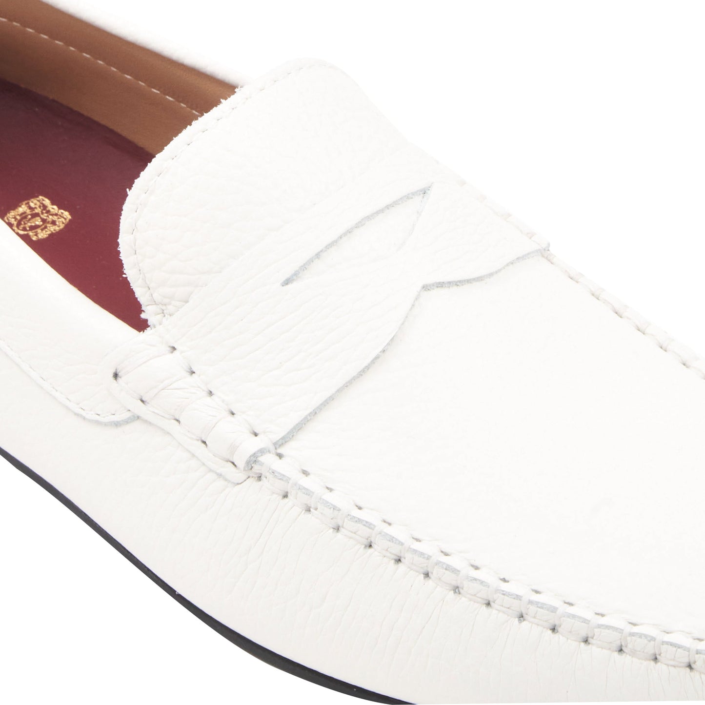 Bruno Magli Taranto Off White Pebbled