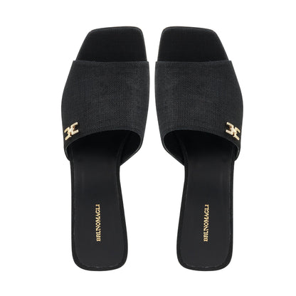 Bruno Magli Alessandra Black Linen