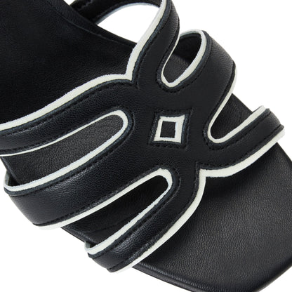 Bruno Magli Enora Black Nappa/Bone