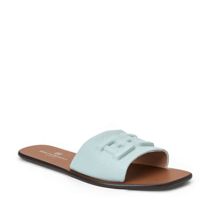 Bruno Magli Aqua Sky Blue Tumbled