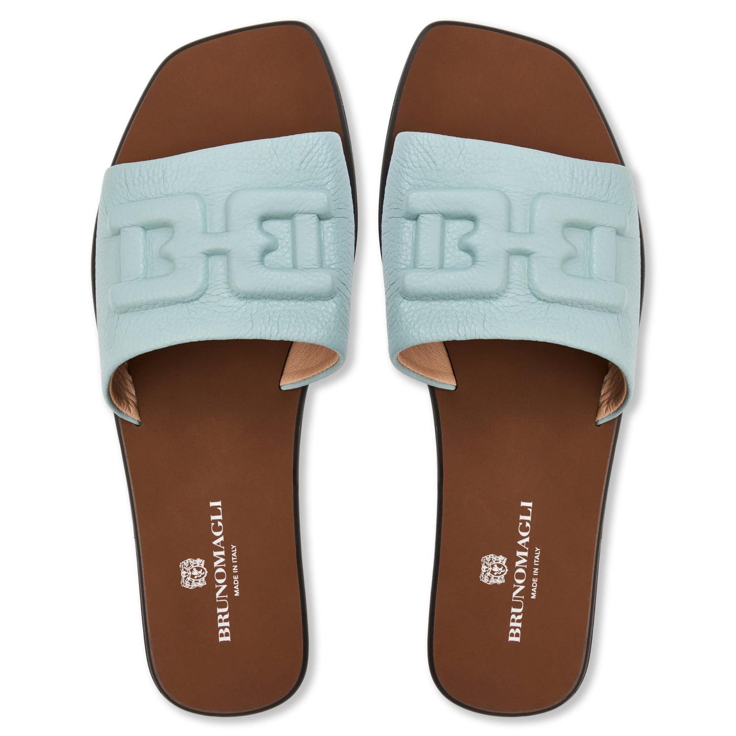 Bruno Magli Aqua Sky Blue Tumbled