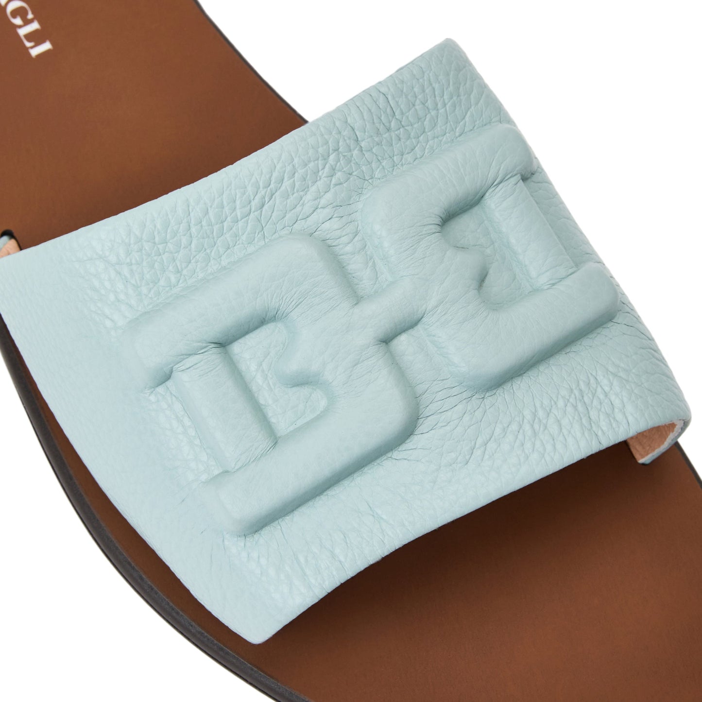 Bruno Magli Aqua Sky Blue Tumbled