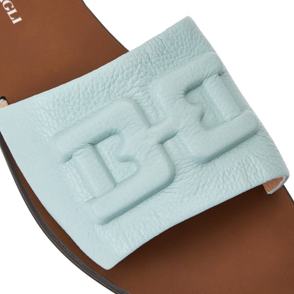 Bruno Magli Aqua Sky Blue Tumbled
