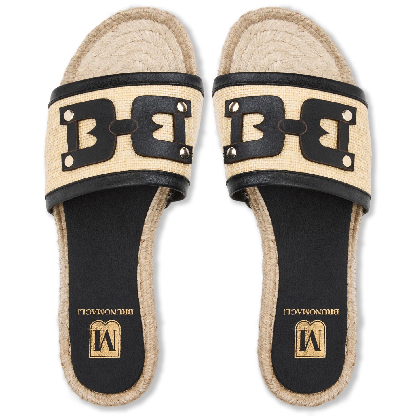 Bruno Magli Sabina Natural Raffia/Black