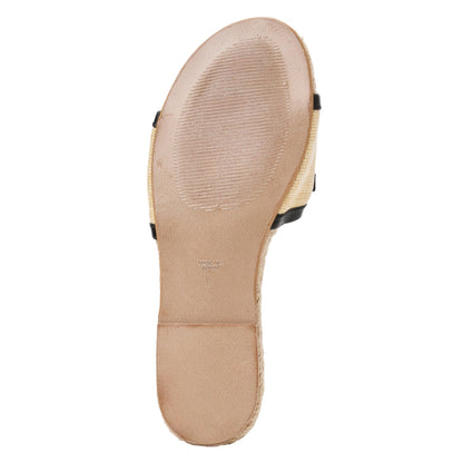 Bruno Magli Sabina Natural Raffia/Black