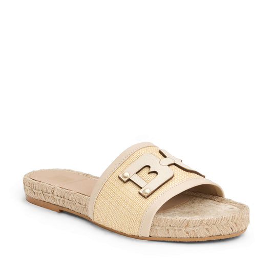 Bruno Magli Sabina Natural Raffia/White