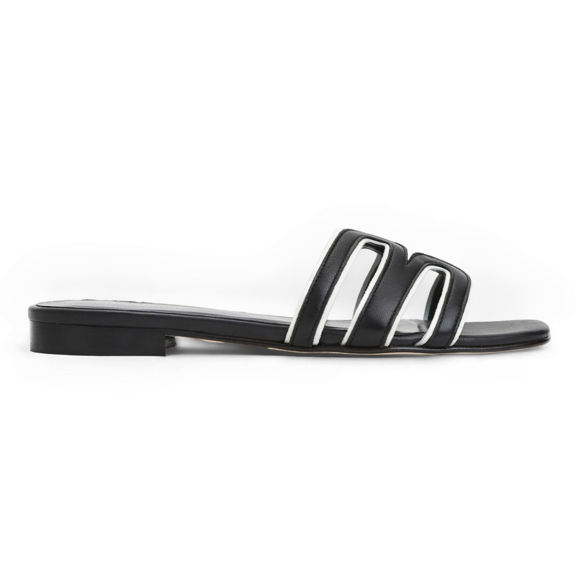 Bruno Magli Flore Black Nappa/Bone