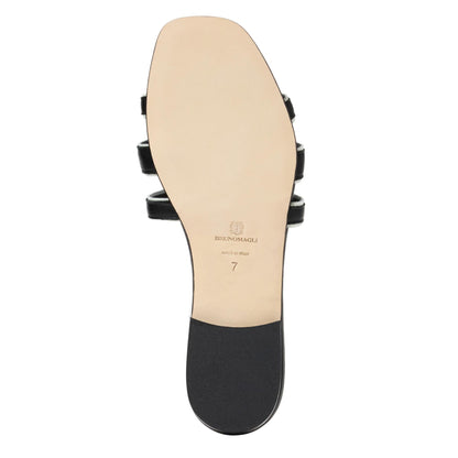 Bruno Magli Flore Black Nappa/Bone