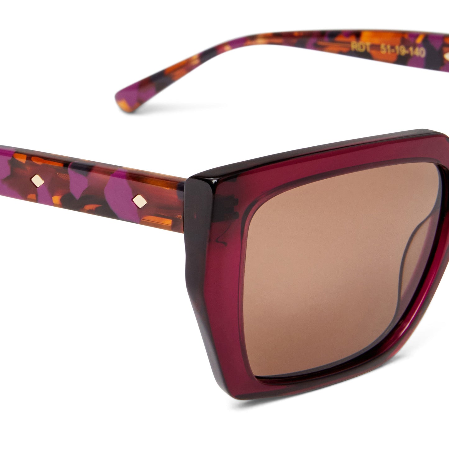 Bruno Magli Ricci Sunglasses Red Tortoise