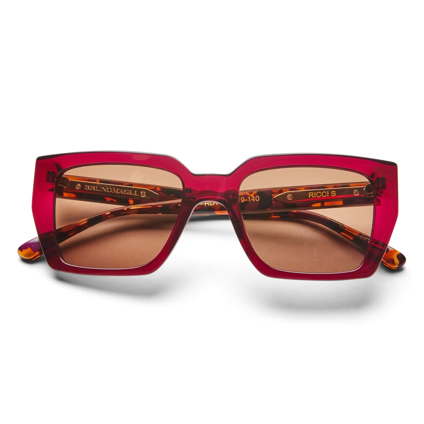 Bruno Magli Ricci Sunglasses Red Tortoise