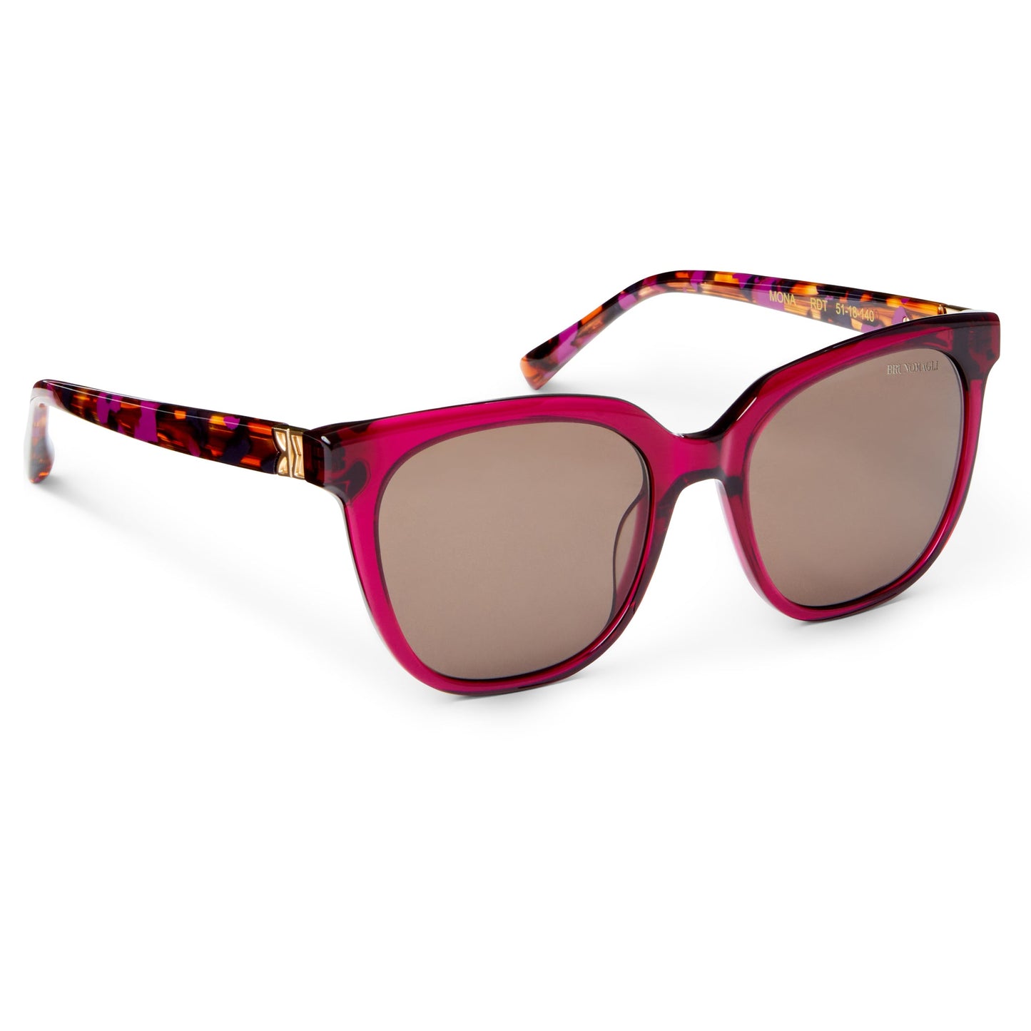 Bruno Magli Monas Limited Edition Women's Oversized sunglasses Red