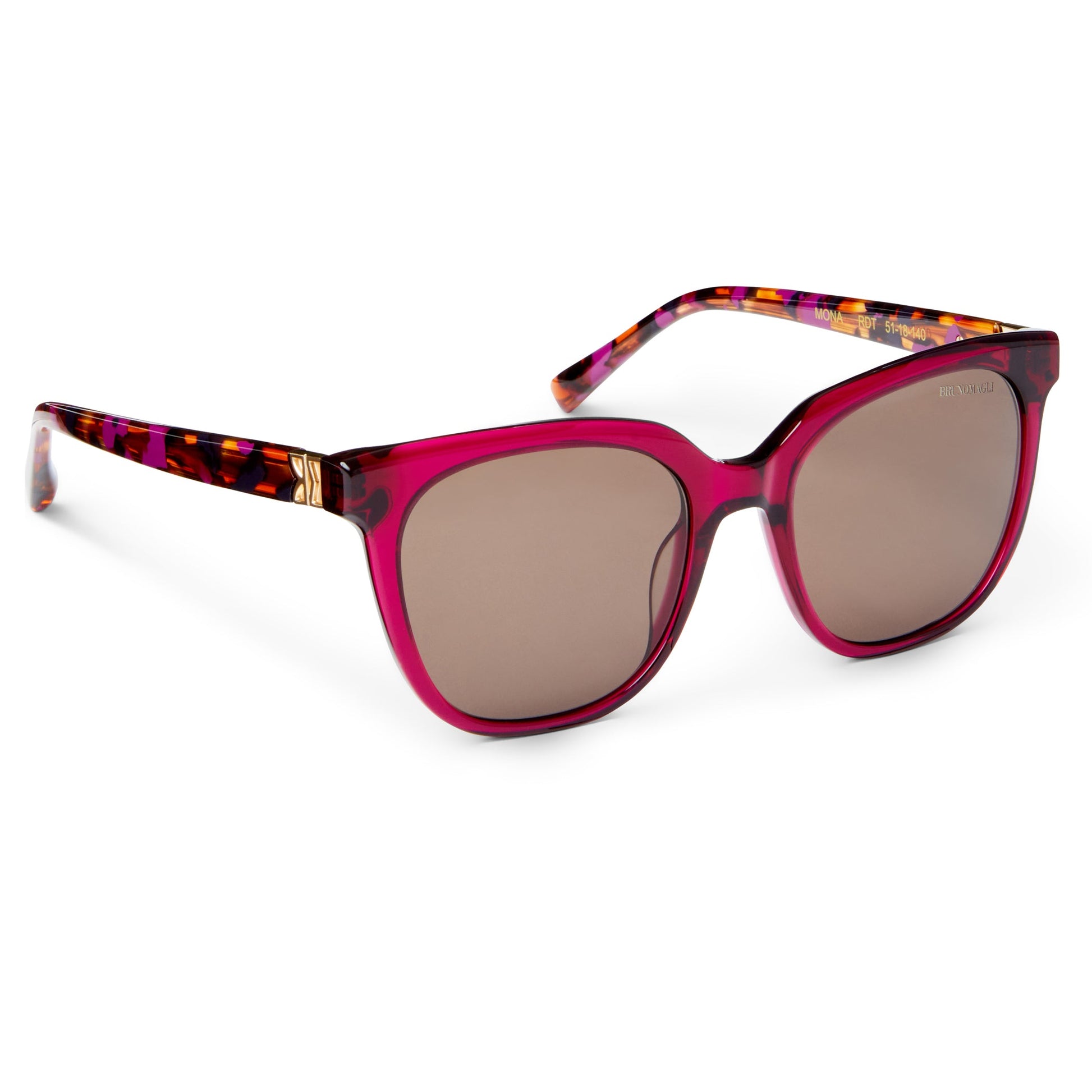 Bruno Magli Monas Limited Edition Women's Oversized sunglasses Red
