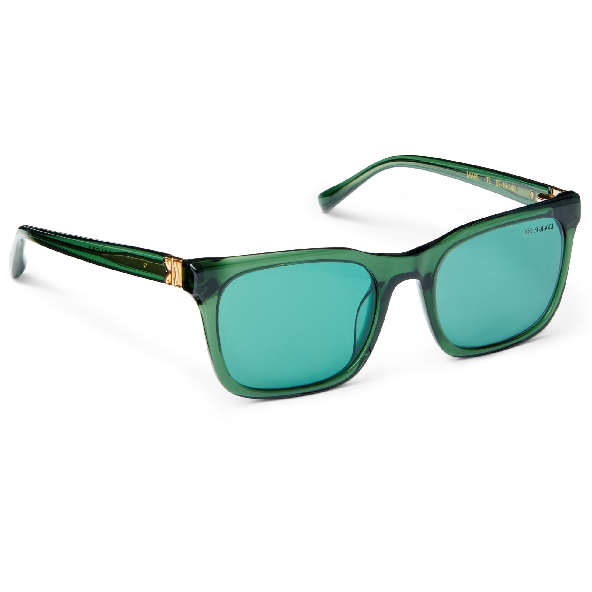 Bruno Magli MARIS Limited Edition Women's Classic square frame Sunglasses Teal