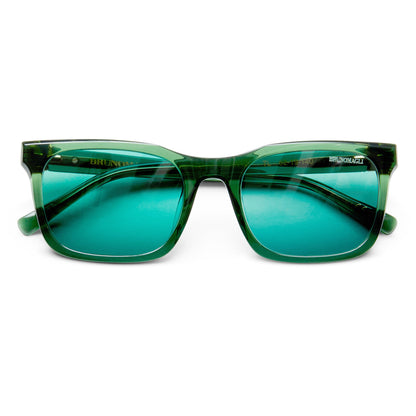 Bruno Magli MARIS Limited Edition Women's Classic square frame Sunglasses Teal
