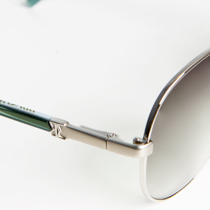 Bruno Magli Costa Aviator Sunglasses - Silver