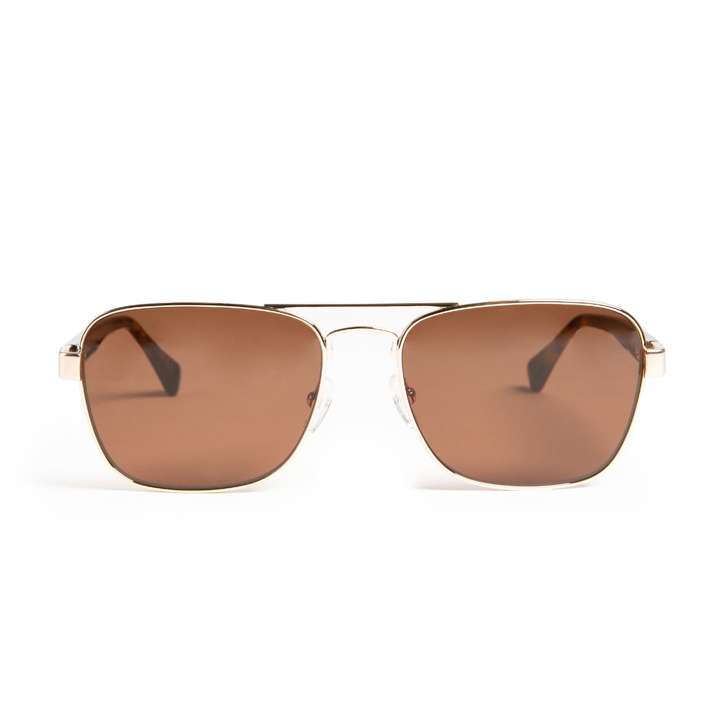 Bruno Magli Sole Aviator Sunglasses - Gold