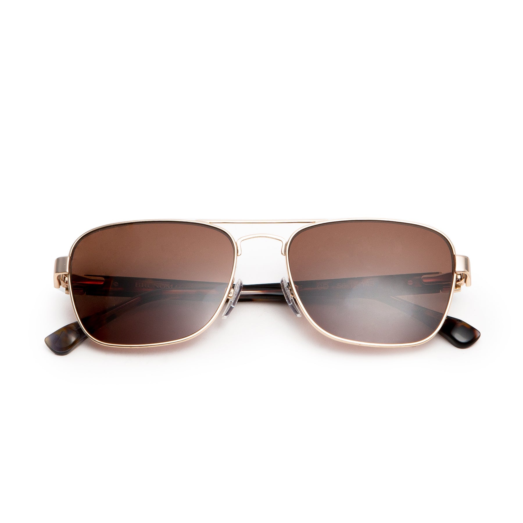Bruno Magli Sole Aviator Sunglasses - Gold