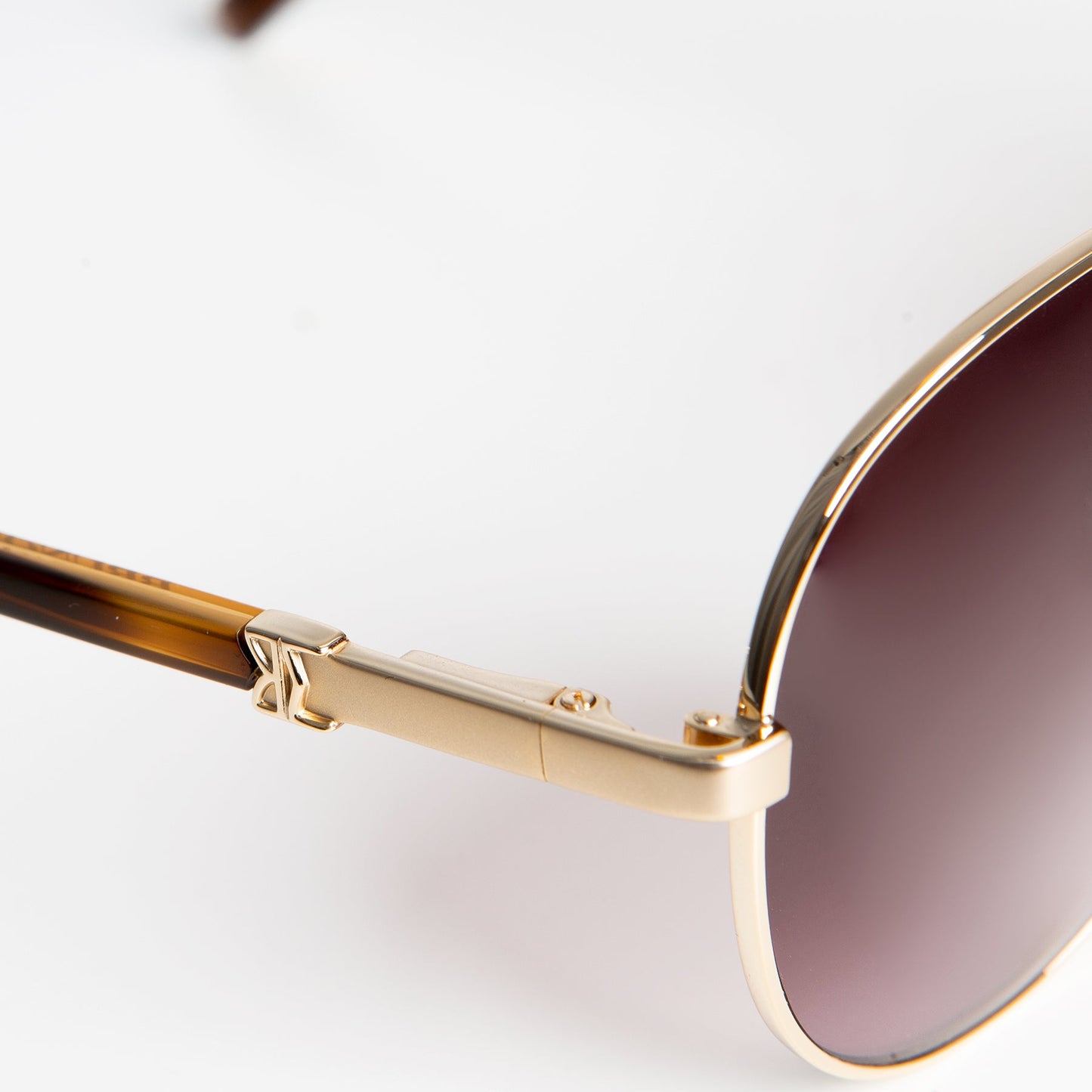 Bruno Magli Costa Aviator Sunglasses - Gold Tortoise