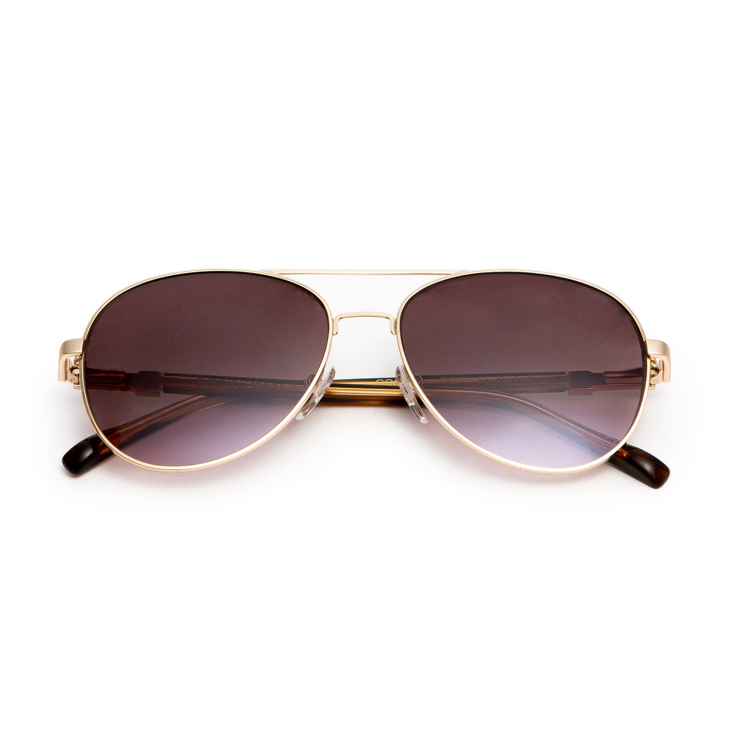 Bruno Magli Costa Aviator Sunglasses - Gold Tortoise