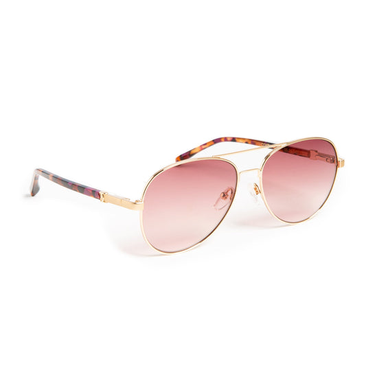 Bruno Magli Costa Aviator Sunglasses - Gold