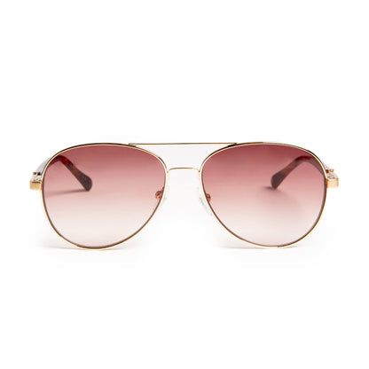 Bruno Magli Costa Aviator Sunglasses - Gold