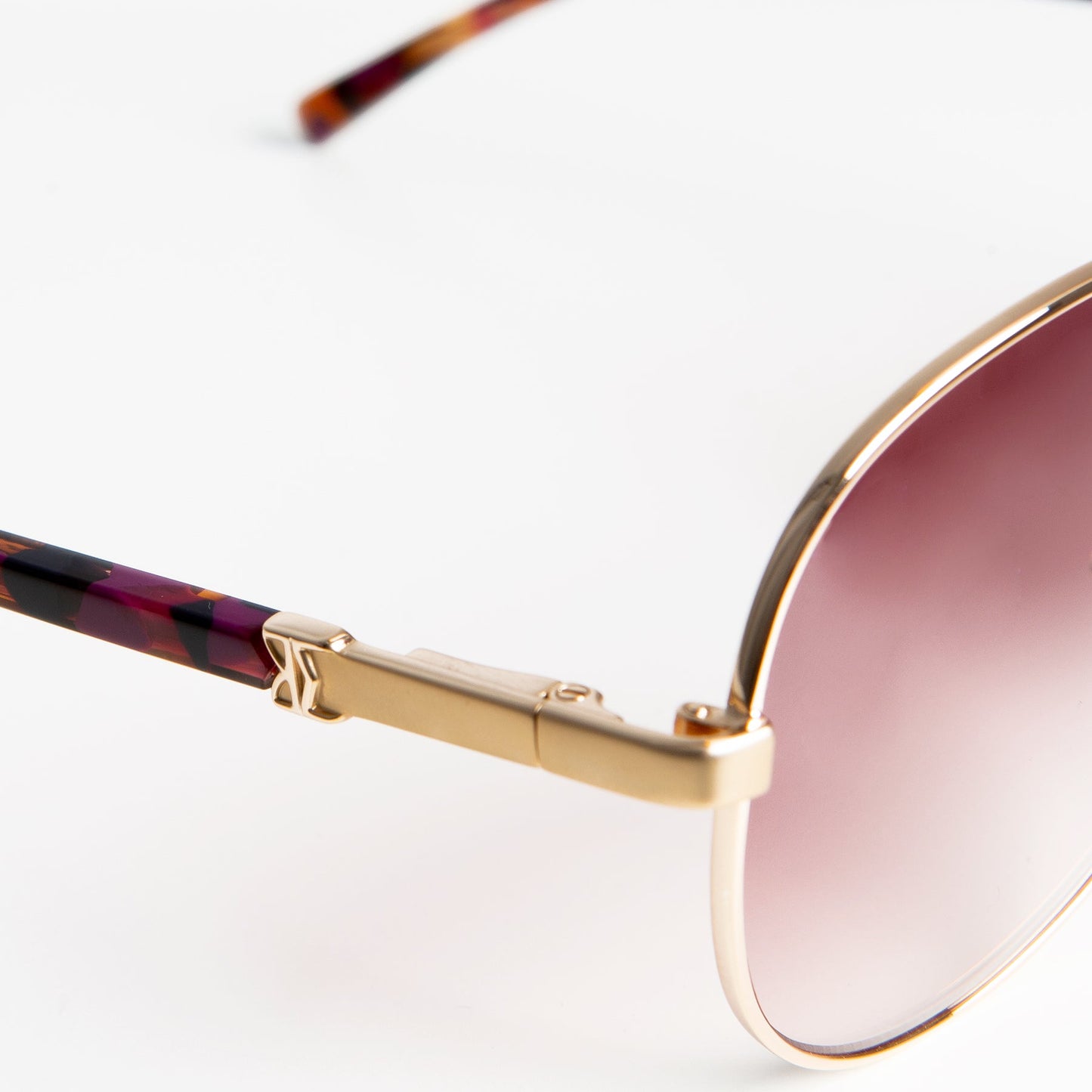 Bruno Magli Costa Aviator Sunglasses - Gold