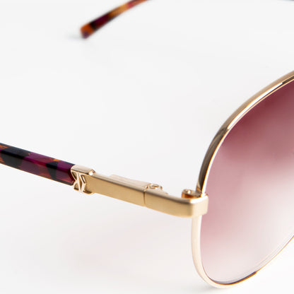 Bruno Magli Costa Aviator Sunglasses - Gold