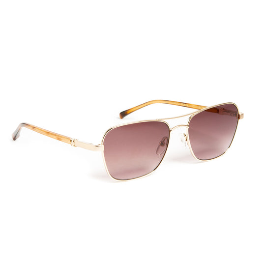 Bruno Magli Playa Aviator Sunglasses - Gold Tortoise