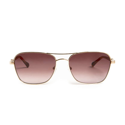 Bruno Magli Playa Aviator Sunglasses - Gold Tortoise