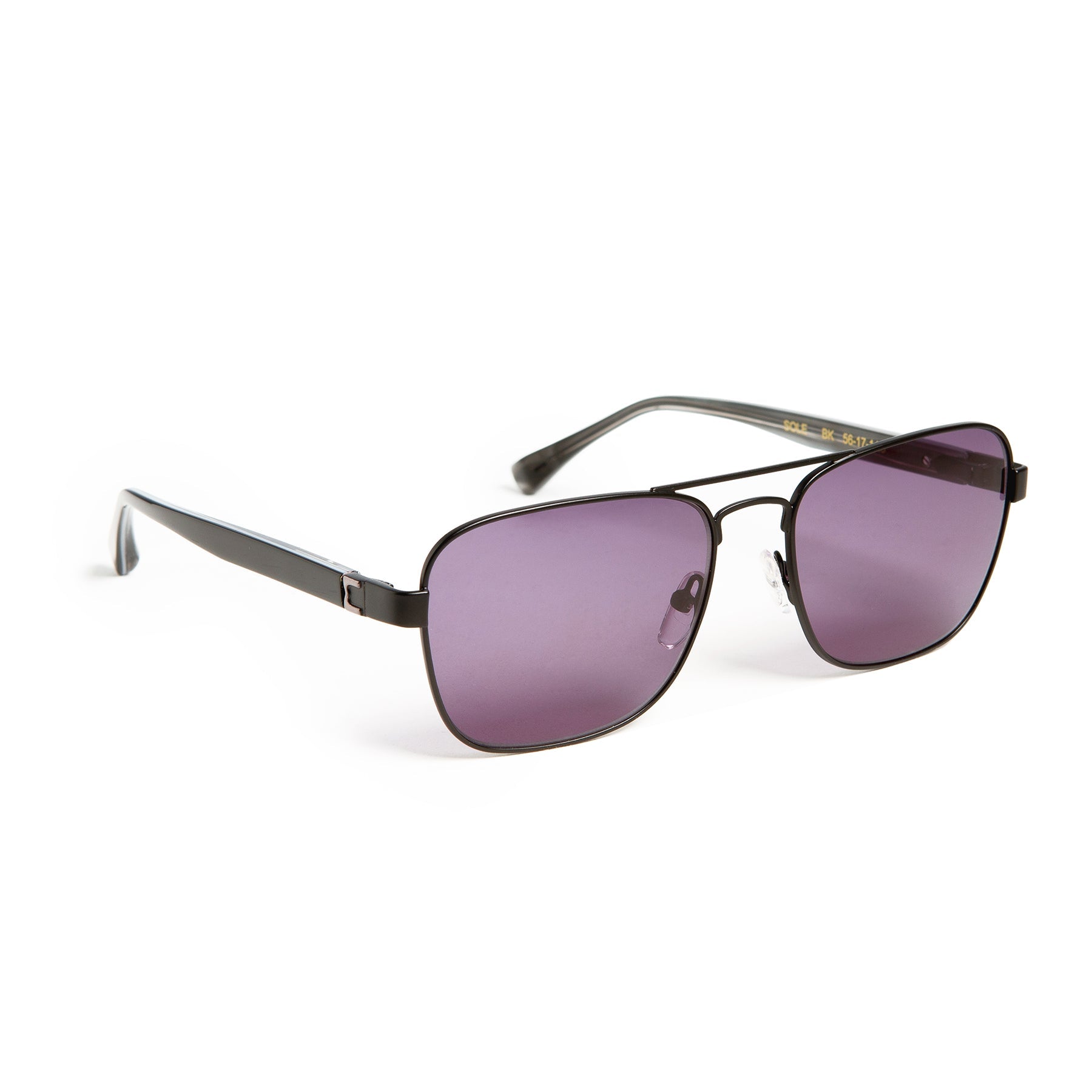Bruno Magli Sole Aviator Sunglasses - Black