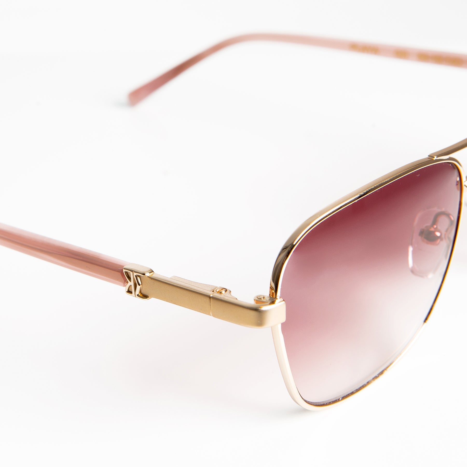 Bruno Magli Playa Aviator Sunglasses - Gold