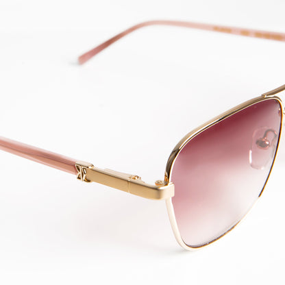Bruno Magli Playa Aviator Sunglasses - Gold